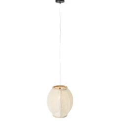 Qazqa hanglampen rob wit e27