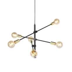 Qazqa hanglampen sydney goudkleurig e27