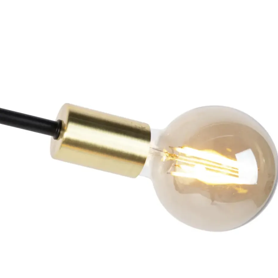 Qazqa hanglampen sydney goudkleurig e27