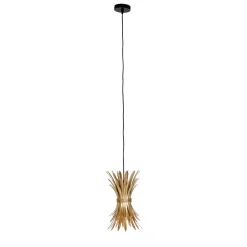 Qazqa hanglampen wesley goudkleurig e27