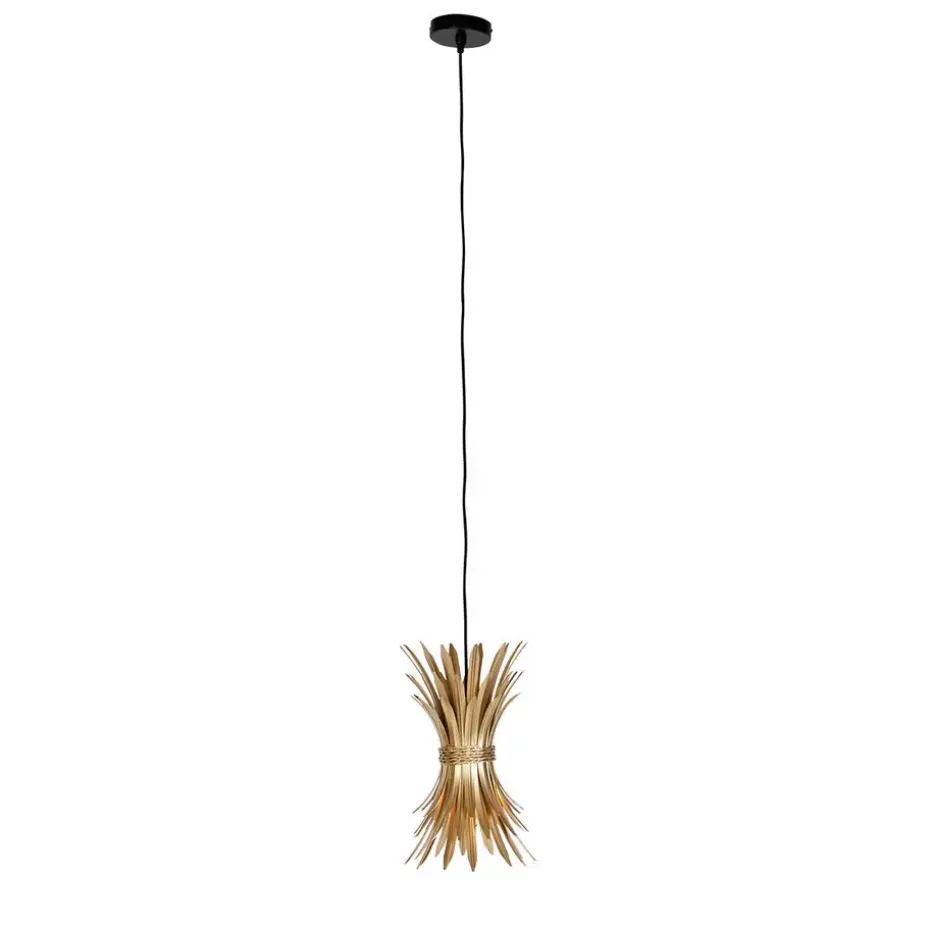 Qazqa hanglampen wesley goudkleurig e27