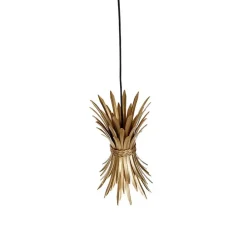 Qazqa hanglampen wesley goudkleurig e27