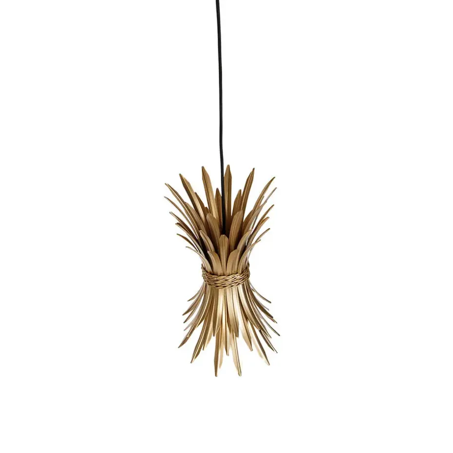 Qazqa hanglampen wesley goudkleurig e27