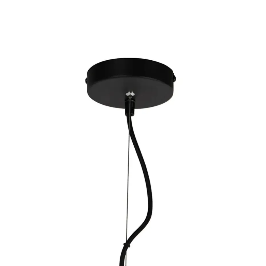 Qazqa hanglampen wire zwart e27