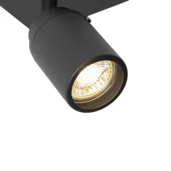 Qazqa opbouwspots ducha zwart gu10