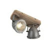 Qazqa opbouwspots emado grijs gu10