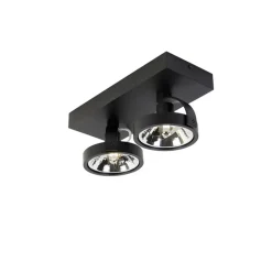 Qazqa opbouwspots go zwart g9