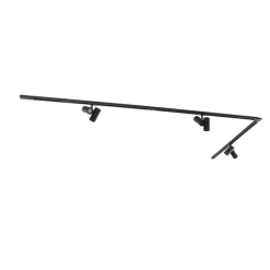 Qazqa opbouwspots iconic zwart gu10