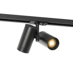 Qazqa opbouwspots iconic zwart gu10