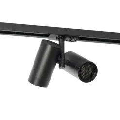 Qazqa opbouwspots iconic zwart gu10