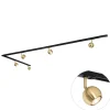 Qazqa opbouwspots iconic gissi goudkleurig gu10