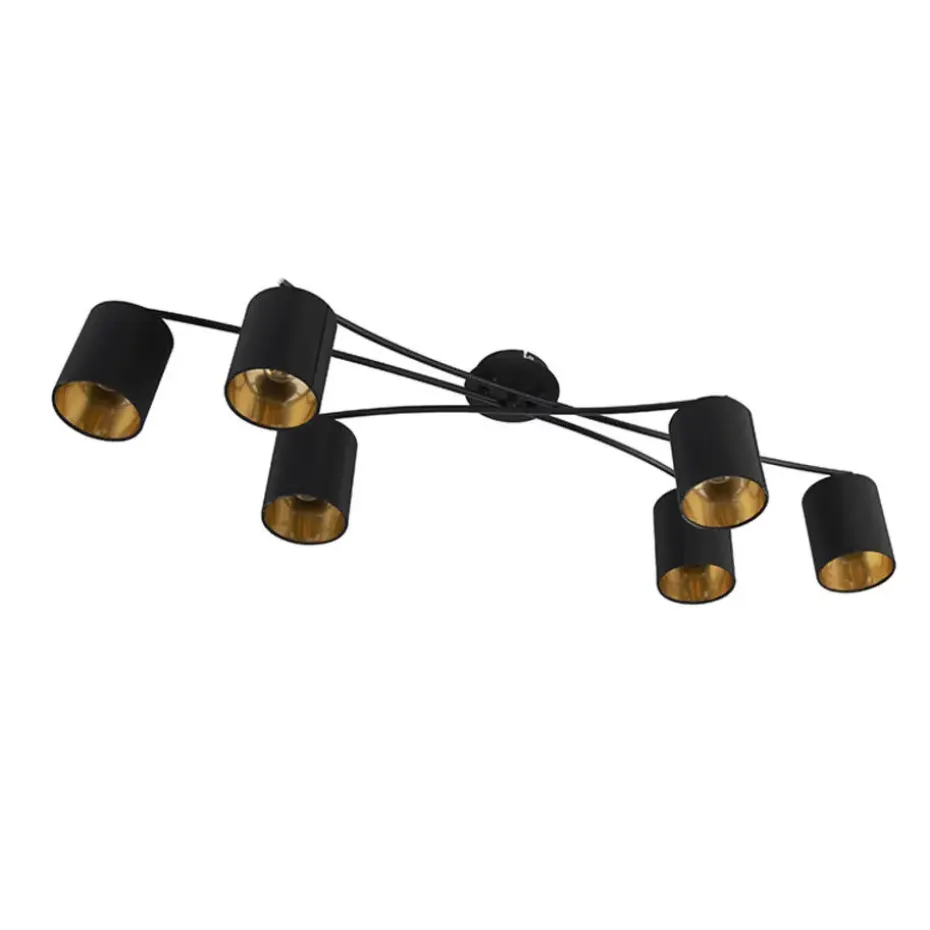 Qazqa opbouwspots lofty zwart e14