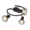 Qazqa opbouwspots mosh zwart e14
