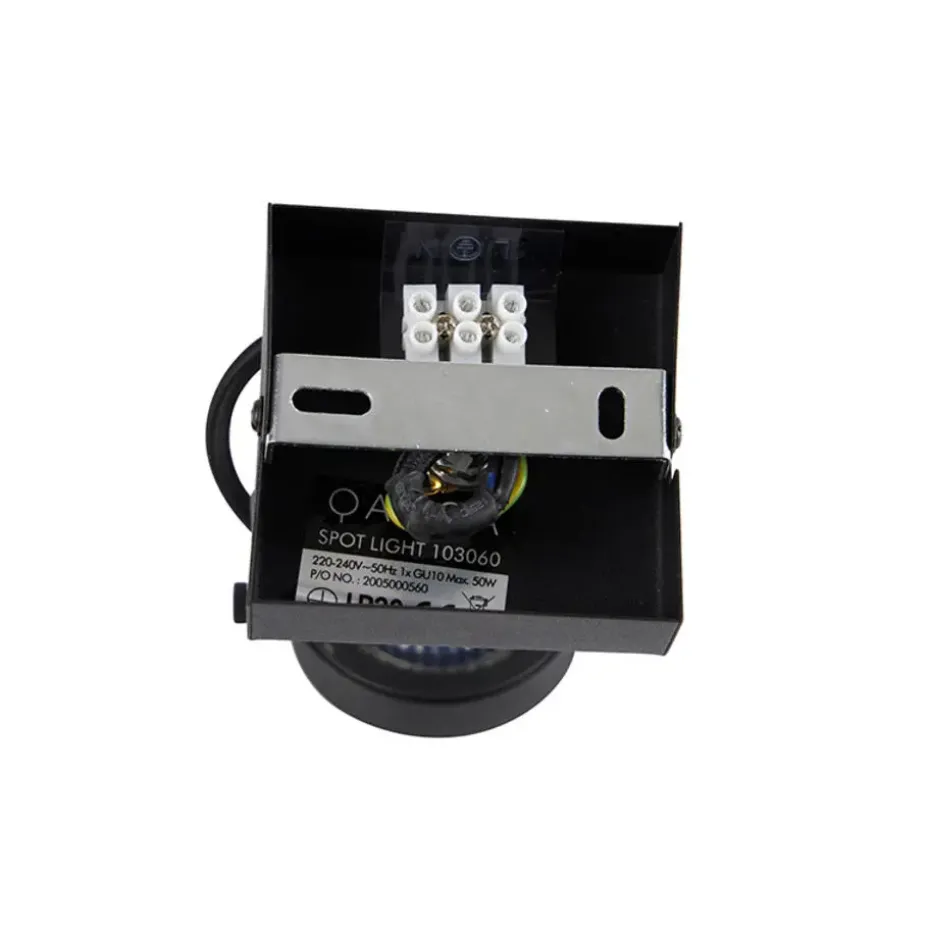 Qazqa opbouwspots suplux zwart gu10
