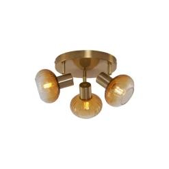 Qazqa opbouwspots teddy goudkleurig e14