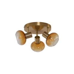 Qazqa opbouwspots teddy goudkleurig e14