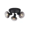 Qazqa opbouwspots teddy zwart e14