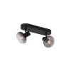 Qazqa opbouwspots teddy zwart e14