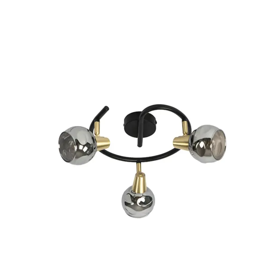 Qazqa opbouwspots vidro goudkleurig e14