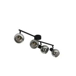 Qazqa opbouwspots vidro zwart e14