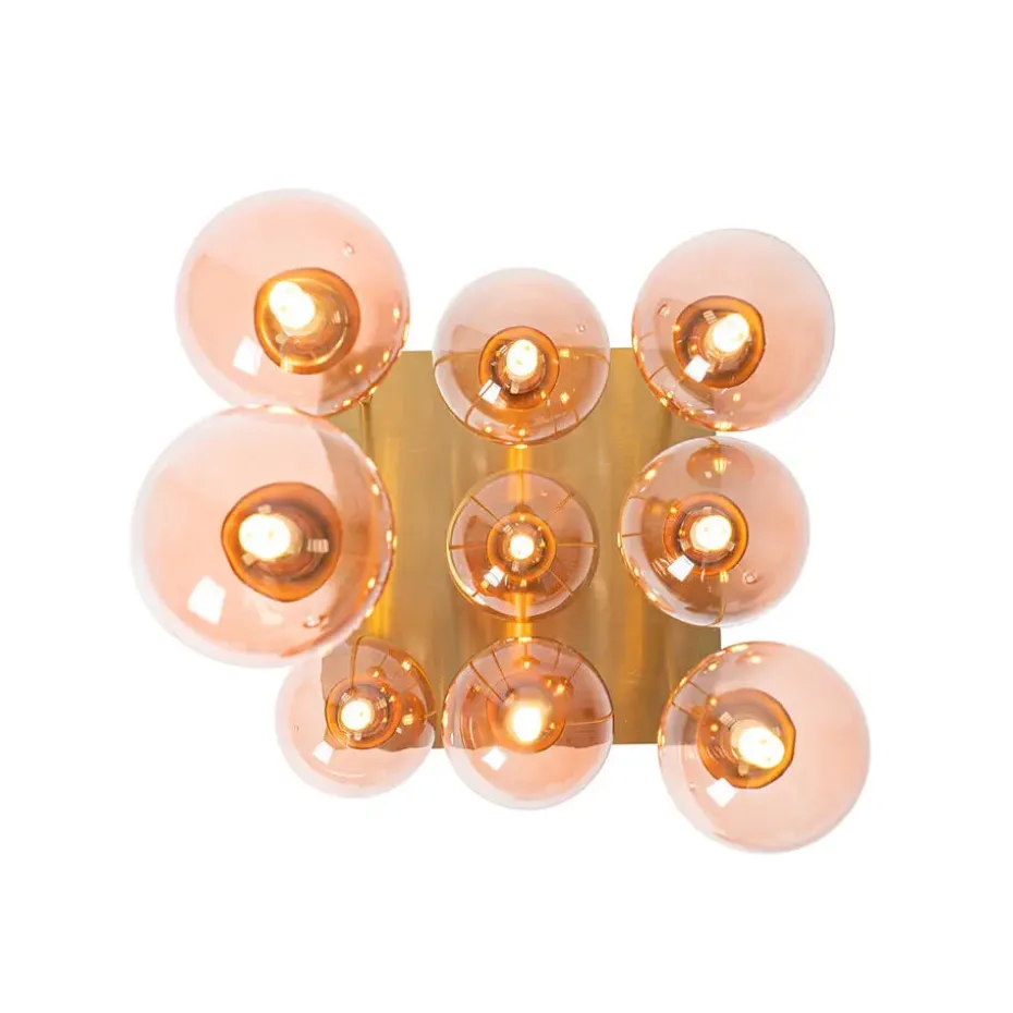 Qazqa plafondlampen athens roze g9