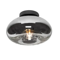 Qazqa plafondlampen ayesha zwart e27