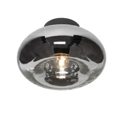 Qazqa plafondlampen ayesha zwart e27