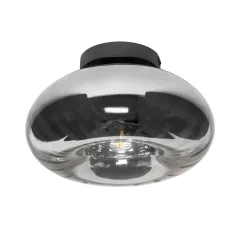Qazqa plafondlampen ayesha zwart e27
