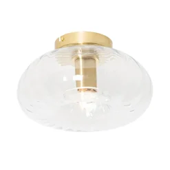 Qazqa plafondlampen ayesha goudkleurig e27