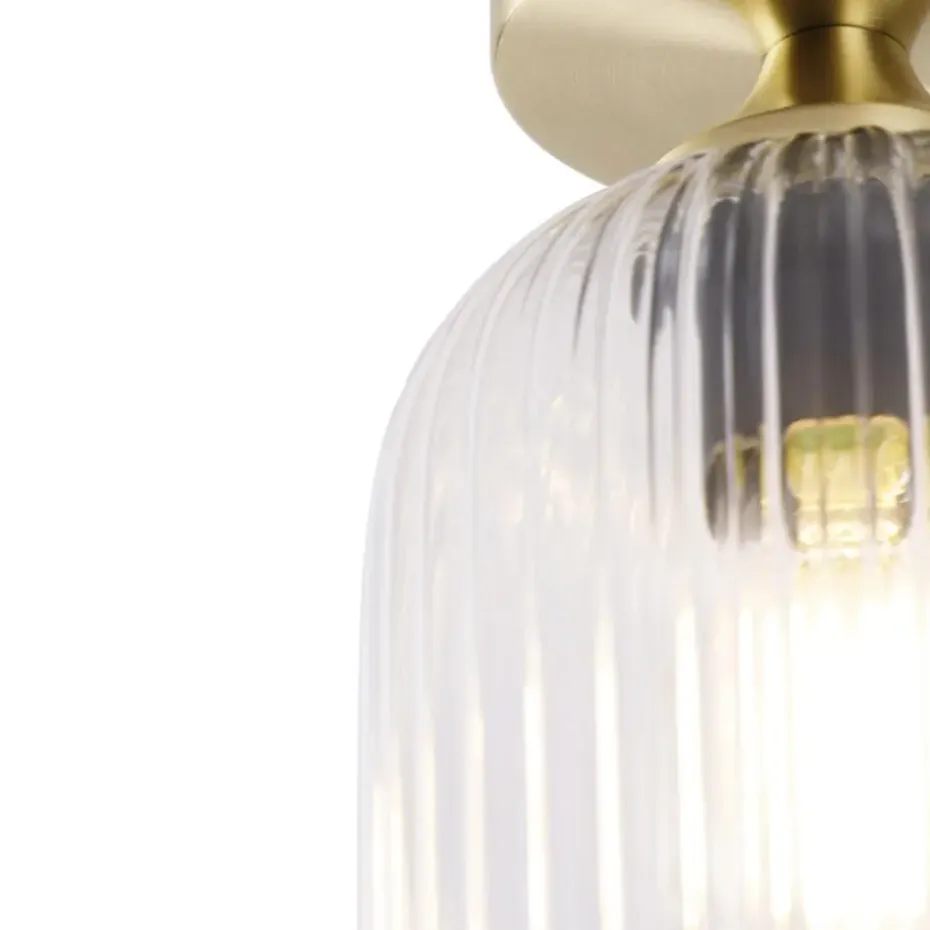 Qazqa plafondlampen banci goudkleurig e27