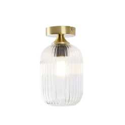 Qazqa plafondlampen banci goudkleurig e27