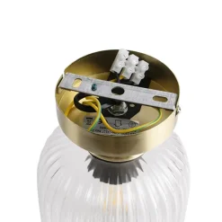 Qazqa plafondlampen banci goudkleurig e27