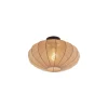 Qazqa plafondlampen bida bruin e27