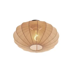 Qazqa plafondlampen bida bruin e27