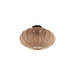 Qazqa plafondlampen bida bruin e27