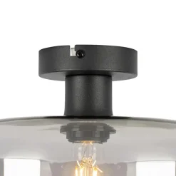 Qazqa plafondlampen bizle grijs e27