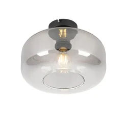 Qazqa plafondlampen bizle grijs e27