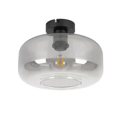 Qazqa plafondlampen bizle grijs e27