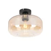 Qazqa plafondlampen bizle beige e27