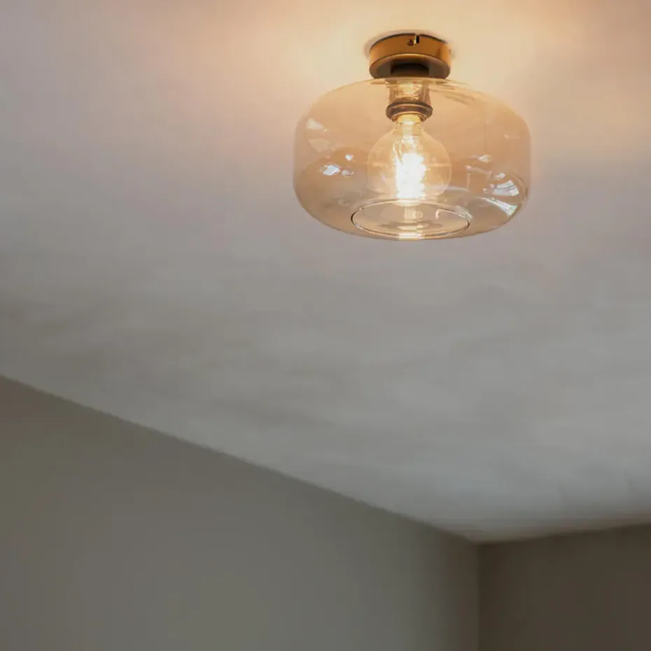 Qazqa plafondlampen bizle beige e27