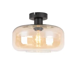 Qazqa plafondlampen bizle beige e27