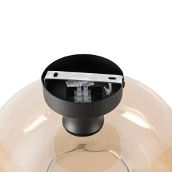 Qazqa plafondlampen bizle beige e27