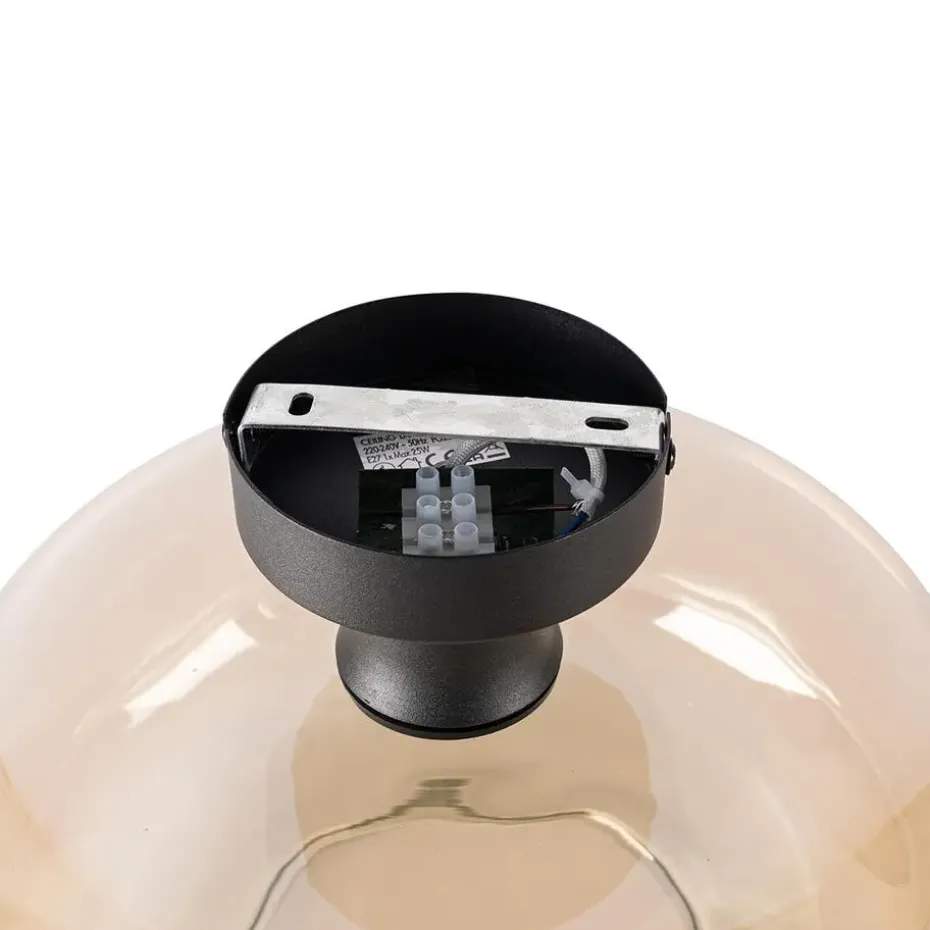 Qazqa plafondlampen bizle beige e27