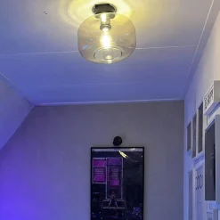 Qazqa plafondlampen bizle beige e27