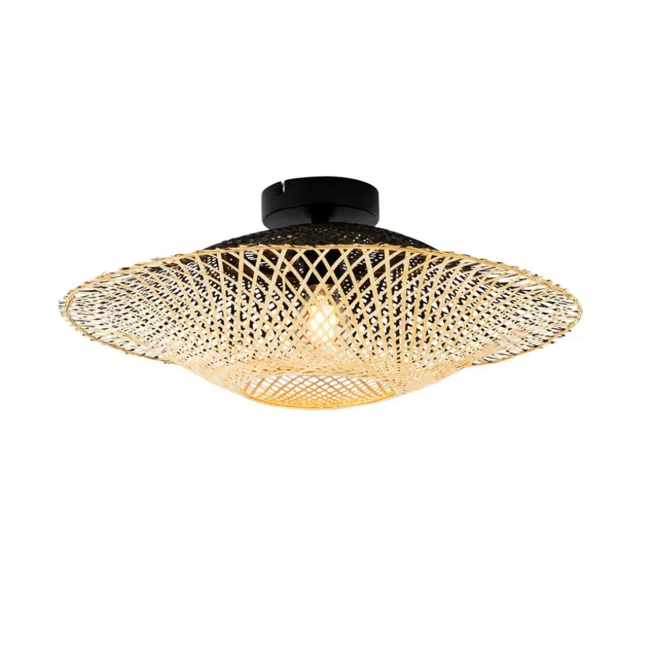 Qazqa plafondlampen buiten rina crème e27