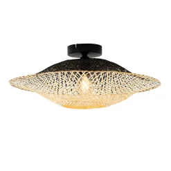 Qazqa plafondlampen buiten rina crème e27