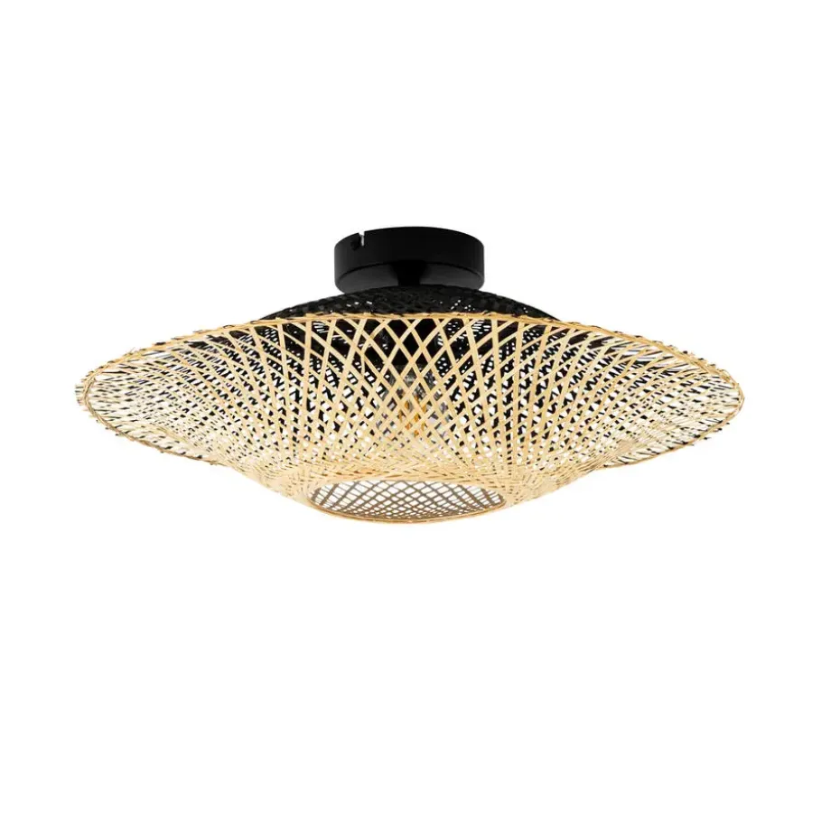Qazqa plafondlampen buiten rina crème e27