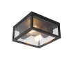 Qazqa plafondlampen buiten charlois zwart e27