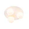 Qazqa plafondlampen buiten cederic wit g9