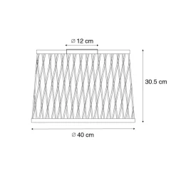 Qazqa plafondlampen buiten calamus zwart e27